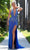 Portia and Scarlett PS25162 - Beaded Halter Prom Dress Prom Dresses 00 / Cobalt