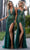 Portia and Scarlett PS25162 - Beaded Halter Prom Dress Prom Dresses 00 / Emerald