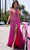 Portia and Scarlett PS25162 - Beaded Halter Prom Dress Prom Dresses 00 / Fuchsia