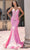 Portia and Scarlett PS25168 - Sexy V-Neck Beaded Lace Prom Gown Prom Dresses 00 / Pink