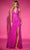 Portia and Scarlett PS25171 - Embellished Halter Prom Dress Prom Dresses 00 / Fuchsia