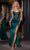 Portia and Scarlett PS25188 - Jeweled V-Neck Prom Dress Prom Dresses 00 / Emerald