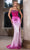 Portia and Scarlett PS25192 - Jeweled One Shoulder Prom Dress Prom Dresses 00 / Magenta