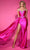 Portia and Scarlett PS25203 - Sash Detailed Prom Dress Prom Dresses 00 / Hot Pink