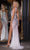 Portia and Scarlett PS25220 - V-Neck Crystal Embellished Prom Gown Special Occasion Dress