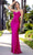 Portia and Scarlett PS25230 - Strapless Ruched Glitter Prom Gown Prom Dresses 00 / Fuchsia