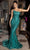 Portia and Scarlett PS25240 - One Shoulder Glitter Prom Dress Prom Dresses 00 / Emerald