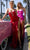 Portia and Scarlett PS25241 - Bow-Accented Plunging Neck Prom Gown Prom Dresses 00 / Hot Pink