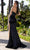 Portia and Scarlett PS25241 - Bow-Accented Plunging Neck Prom Gown Prom Dresses