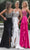 Portia and Scarlett PS25246 - Ruffle Draped Deep V-Neck Prom Gown Prom Dresses