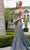 Portia and Scarlett PS25251 - Lace Detailed Prom Dress Prom Dresses 00 / Teal/Nude