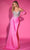 Portia and Scarlett PS25259 - Strapless Beaded Applique Prom Gown Prom Dresses 00 / Hot Pink