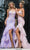 Portia and Scarlett PS25269 - Floral Plunging Sweetheart Prom Gown Prom Dresses 00 / Pink