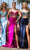 Portia and Scarlett PS25273 - Crystal Beads V-Neck Evening Dress Prom Dresses 00 / Light Blue