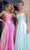 Portia and Scarlett PS25283 - Straight Neckline Lustrous Prom Gown Prom Dresses