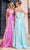 Portia and Scarlett PS25283 - Straight Neckline Lustrous Prom Gown Prom Dresses