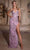 Portia and Scarlett PS25288 - Embellished Sheath Prom Dress Prom Dresses 00 / Purple