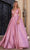 Portia and Scarlett PS25316 - Plunging Sweetheart Embellished Ballgown Special Occasion Dress 00 / Pink