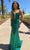 Portia and Scarlett PS25320 - Plunging Neck Beaded Applique Prom Gown Prom Dresses