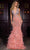 Portia and Scarlett PS25442C - Feathered Flare Prom Dress Pageant Dresses 00 / Coral/Silver