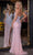 Portia and Scarlett PS25462C - Plunging V-Neck Halter Prom Gown Prom Dresses