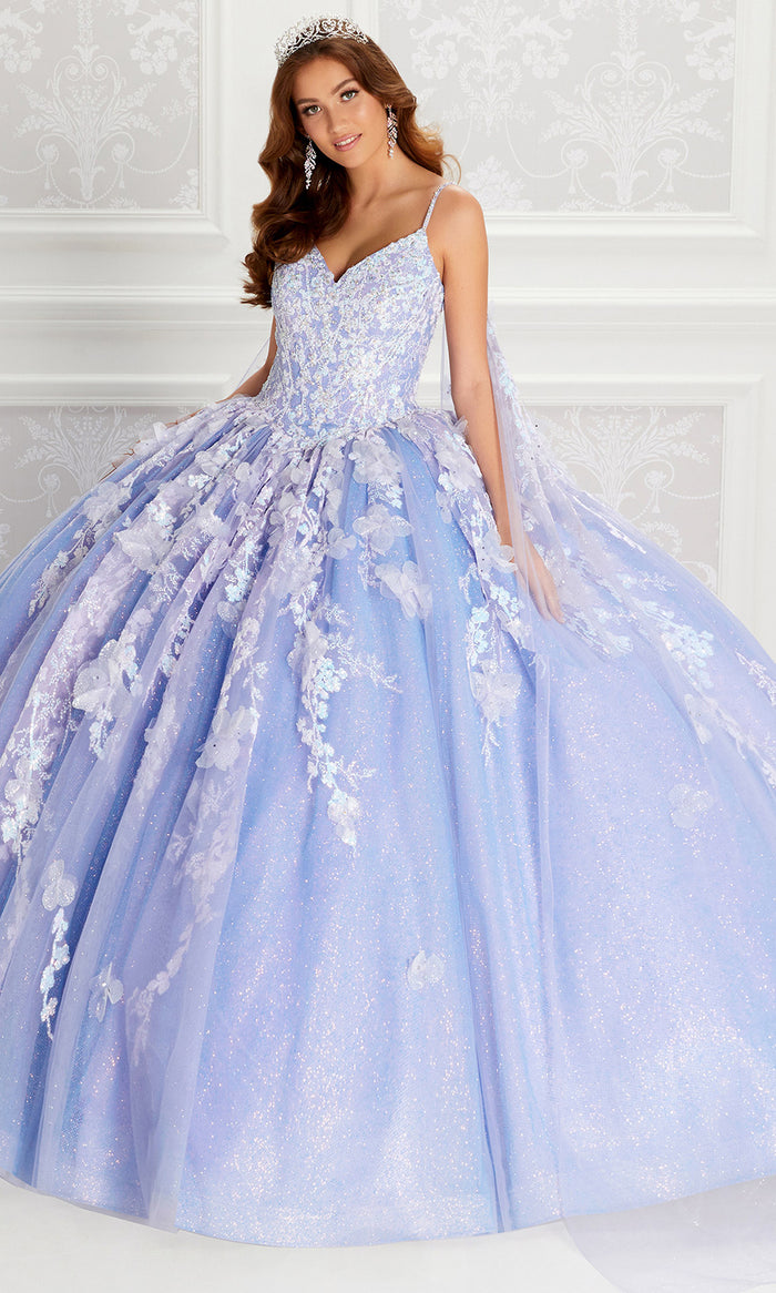 Princesa by Ariana Vara PR22143 - Floral Quinceañera Ball Gown