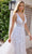 Primavera Couture 11142 - Plunging V-Neck Beaded A-Line Gown Wedding Dresses