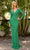 Primavera Couture 12002 - Long Sleeve Evening Gown Evening Dresses 4 / Emerald