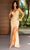 Primavera Couture 12122 - Sleeveless Fitted V-Neck Prom Dress Prom Dresses