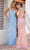 Primavera Couture 12180 - Beaded Applique Plunging V-Neck Prom Dress Special Occasion Dress