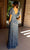 Primavera Couture 13124 - Flutter Sleeve A-Line Evening Dress Evening Dresses 12 / Slate Blue