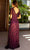 Primavera Couture 13124 - Flutter Sleeve V-Shaped Back Evening Dress Evening Dresses 8 / Slate Blue