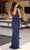 Primavera Couture 13131 - Plunging V-Neck Column Evening Dress Evening Dresses