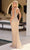 Primavera Couture 13131 - Plunging V-Neck Column Evening Dress Evening Dresses