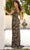 Primavera Couture 13137 - Short Sleeve Sequin with V-Back Evening Gown Mother of the Bride Dresses