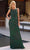 Primavera Couture 13140 - Beaded Detail Scoop Evening Dress Evening Dresses 4 / Forrest Green