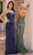 Primavera Couture 13141 - Plunging V-Neck Beaded Evening Gown Mother of the Bride Dresses