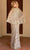 Primavera Couture 13149 - Sheer Capelet Beaded Foliage Evening Dress Mother of the Bride Dresses