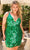 Primavera Couture 14032 - Cut Glass Homecoming Dress Cocktail Dresses 14W / Emerald