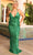 Primavera Couture 14051 - Sequined Deep V-Neck Prom Gown Prom Dresses 14W / Emerald