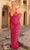 Primavera Couture 14051 - Sequined Deep V-Neck Prom Gown Prom Dresses 14W / Fushia