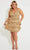 Primavera Couture 14063 - Sequin Tiered Skirt Cocktail Dress Special Occasion Dress 14W / Nude Gold