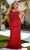 Primavera Couture 14078 - V-Neck Sequined Sleeveless Evening Gown Prom Dresses 14W / Red