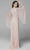 Primavera Couture 3672 - Bell Sleeve Shimmer Evening Dress Evening Dresses 18 / Platinum