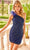 Primavera Couture 4004 - One Shoulder Sequin Cocktail Dress Cocktail Dresses 2 / Pink