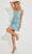 Primavera Couture 4203 - Ruffled V-Neck Cocktail Dress Special Occasion Dress 00 / Light Blue