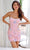 Primavera Couture 4204 - Scoop Crisscross Cocktail Dress Special Occasion Dress 00 / Baby Pink