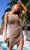 Primavera Couture 4206 - Ruched Beaded Cocktail Dress Special Occasion Dress 00 / Nude