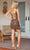 Primavera Couture 4209 - Floral Sequined V-Neck Cocktail Dress Special Occasion Dress