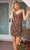 Primavera Couture 4209 - Floral Sequined V-Neck Cocktail Dress Special Occasion Dress